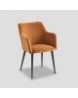 fauteuil de table velours naturel 