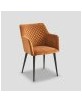 fauteuil de table velours naturel 