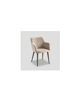 fauteuil de table velours naturel 