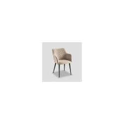 fauteuil de table velours naturel 