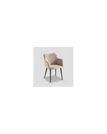 fauteuil de table velours naturel 