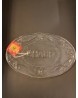 dessous plat ovale en verre