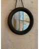 miroir rond noir 15.3cm d