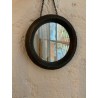 miroir rond noir 15.3cm d