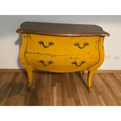 commode 2 tiroirs azzuro jaune 