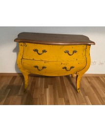 commode 2 tiroirs azzuro jaune 