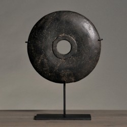 small black disk