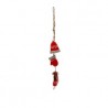 Guirlande, bonnet, gants, patins, rouge