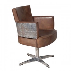 swinderby swivel chair destroyed 62x87x62cm