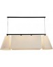 lustre trio blanc 182cm