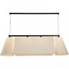 lustre trio blanc 182cm