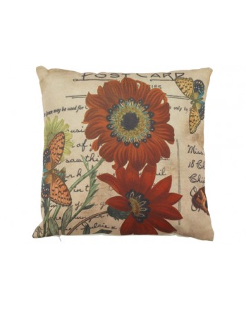 coussin floral 37x37cm