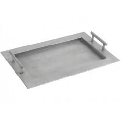 plateau zinc quadra 46 x 30.5 cm