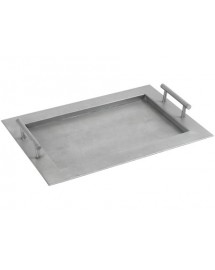 plateau zinc quadra 46 x 30.5 cm