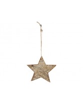 etoile recup a suspendre 13x13cm