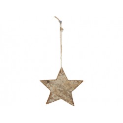 etoile recup a suspendre 13x13cm