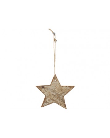 etoile recup a suspendre 13x13cm