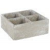 pot 4 cubes ciment 22x22cm