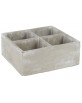 pot 4 cubes ciment 22x22cm