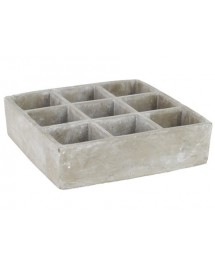 pot ciment 9 cubes 26x7.5cm 