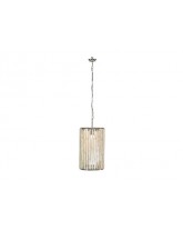suspension cyl haut bois blanchiD31 H53cm