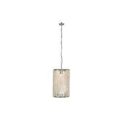 suspension cyl haut bois blanchiD31 H53cm