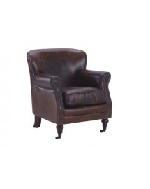 fauteuil tucson cuir brun